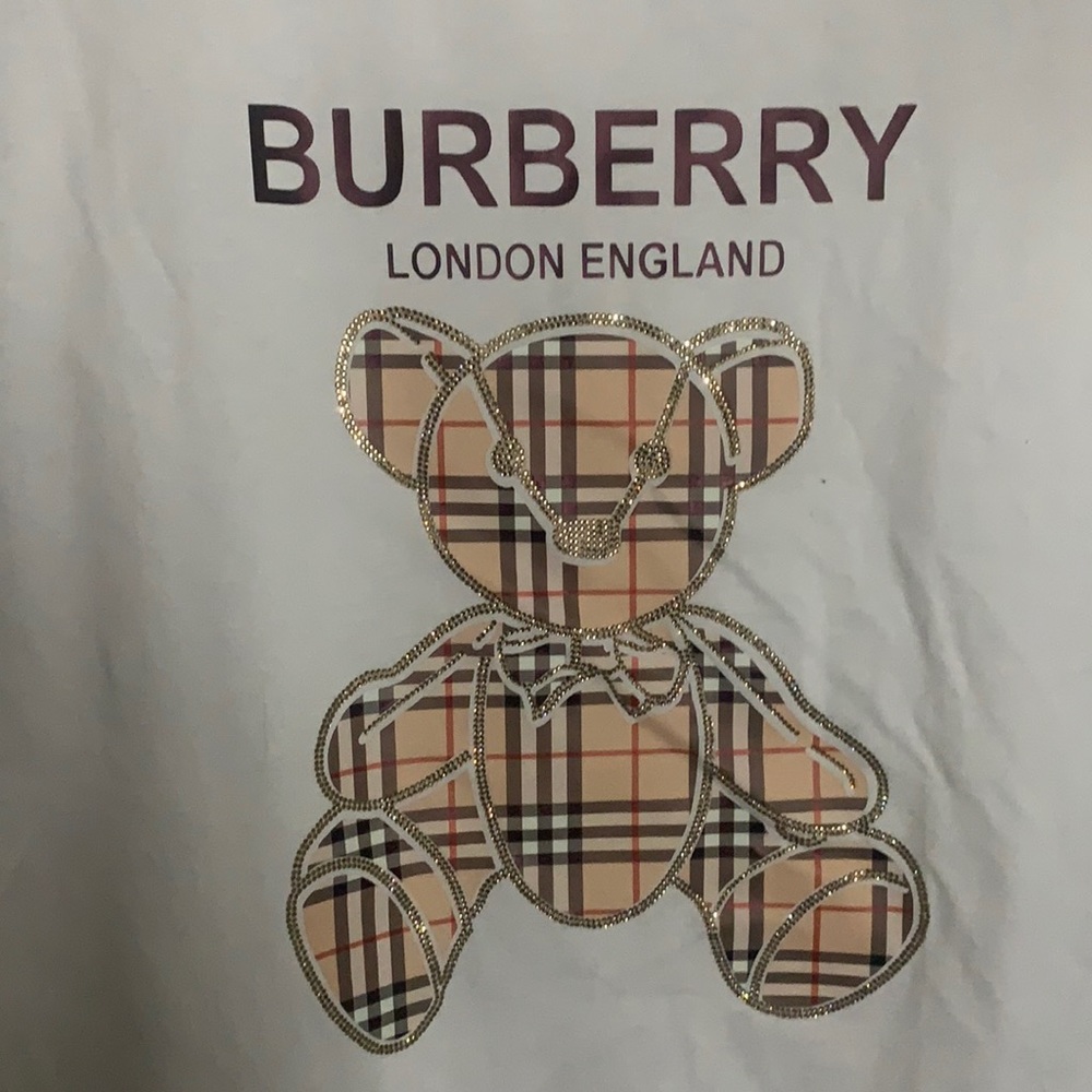 Burberry rhinestone bear shirt